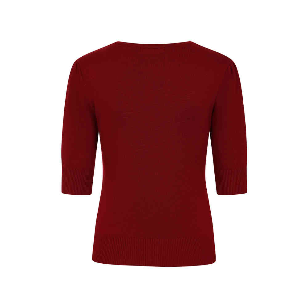 Banned - Grace Gebreide trui - Bordeaux rood